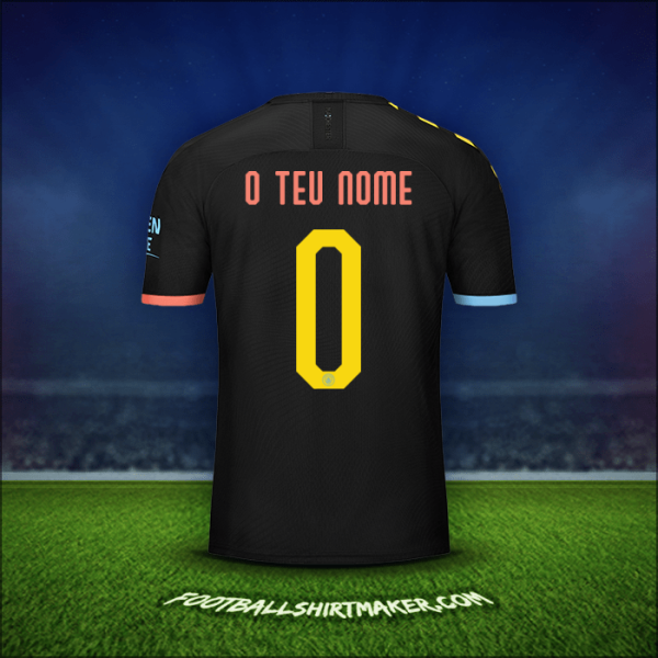 Camisola Manchester City Cup 2019/20 Alternativa -  o teu nome - 0