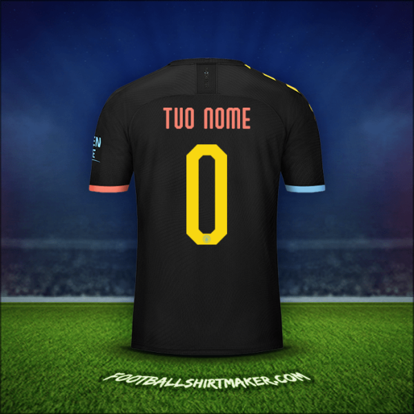 Maglia Manchester City Cup 2019/20 Seconda -  tuo nome - 0