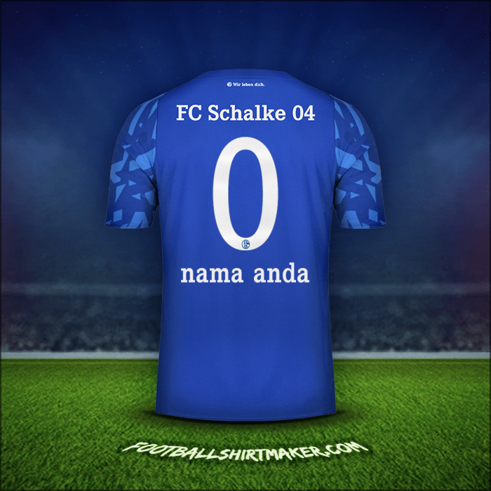 Jersey Schalke 04 2019/20 -  nama anda - 0