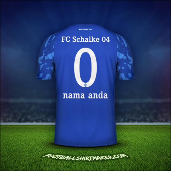 Jersey Schalke 04 2019/20 -  nama anda - 0