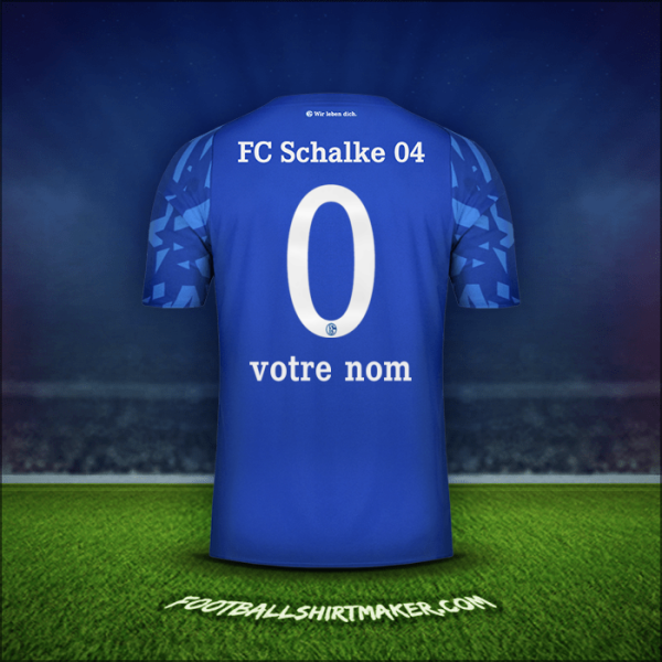 Maillot Schalke 04 2019/20 -  votre nom - 0