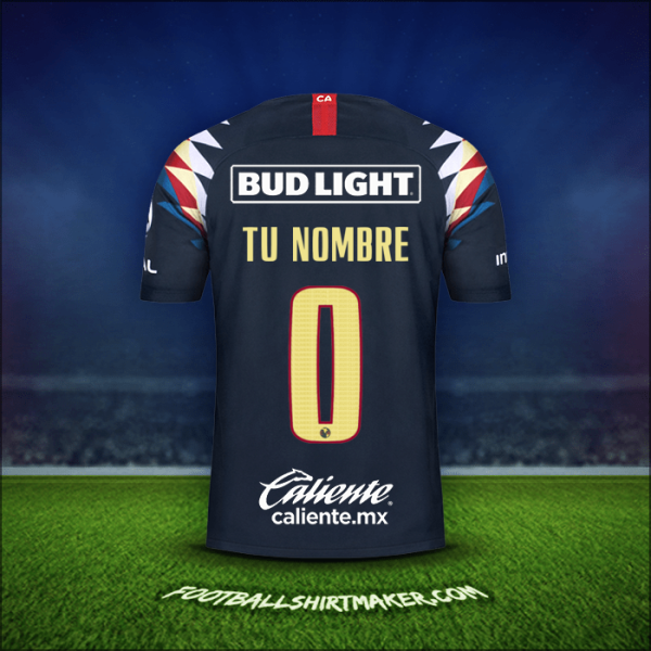Jersey Club America 2019/20 Visita -  tu nombre - 0