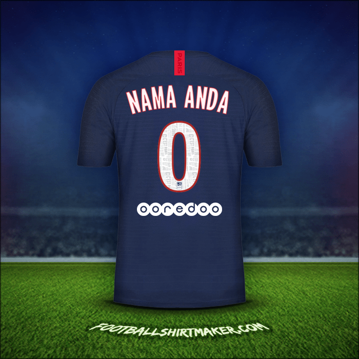 Jersey Paris Saint Germain 2019/20 -  nama anda - 0