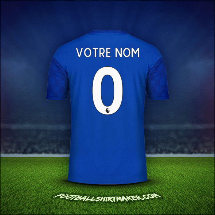 Maillot Leicester City FC 2019/20 -  votre nom - 0