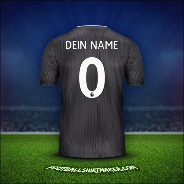 Trikot Leicester City FC Black 2019/20 Auswärts -  dein name - 0