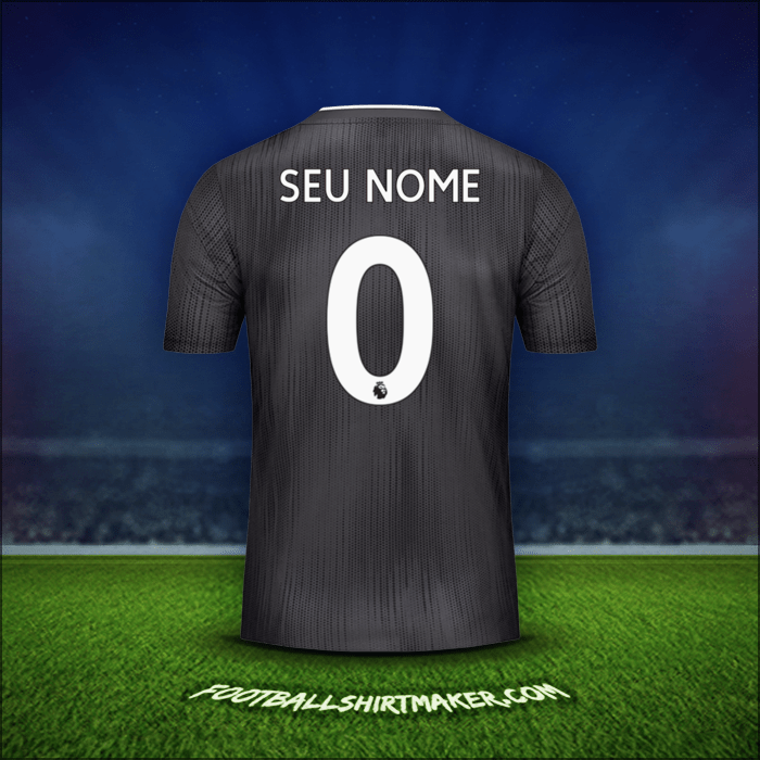 Camisa Leicester City FC Black 2019/20 Alternativa -  seu nome - 0