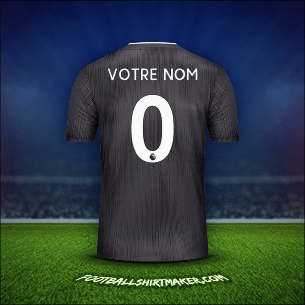 Maillot Leicester City FC Black 2019/20 Extérieur -  votre nom - 0