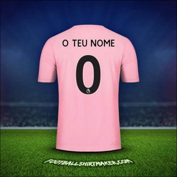 Camisola Leicester City FC Pink 2019/20 Alternativa -  o teu nome - 0