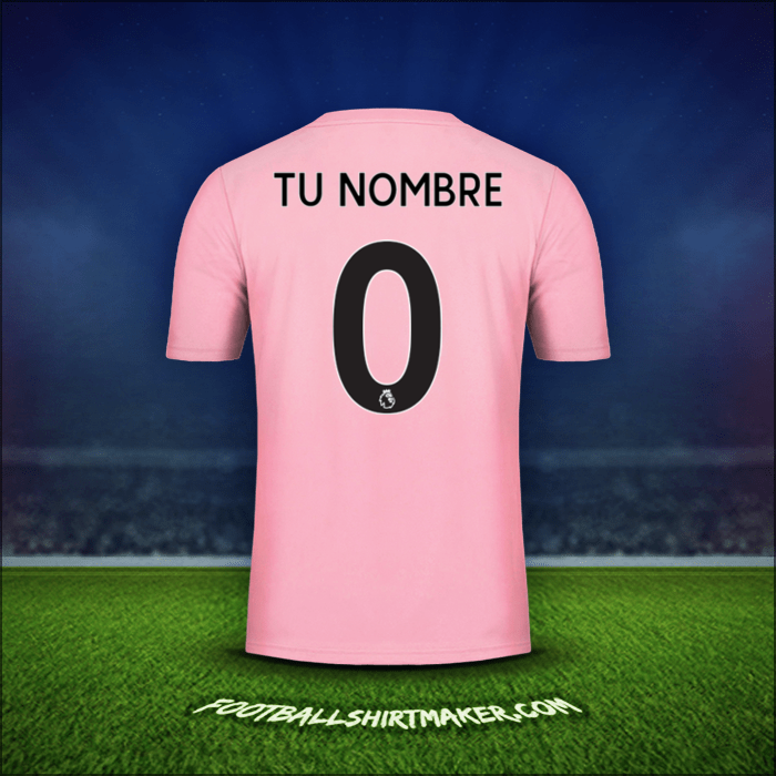 Camiseta Leicester City FC Pink 2019/20 Visita -  tu nombre - 0