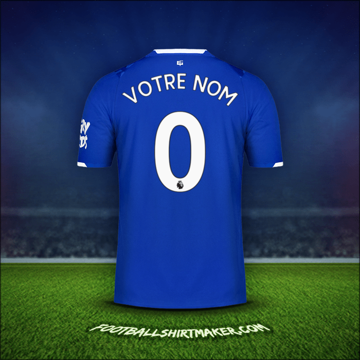 Maillot Everton FC 2019/20 -  votre nom - 0