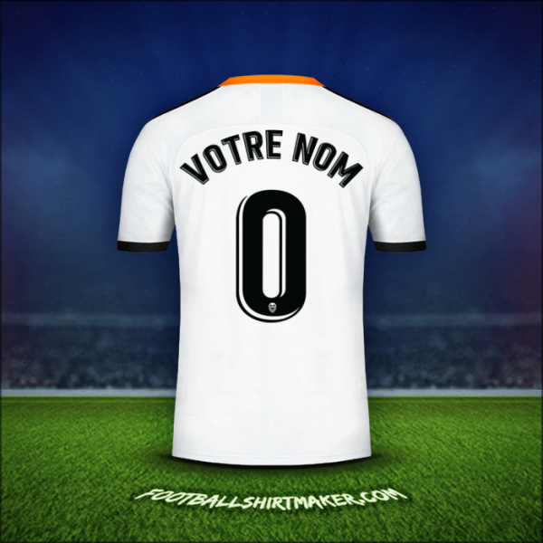 Maillot Valencia CF 2019/20 -  votre nom - 0