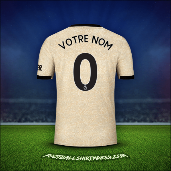 Maillot Manchester United 2019/20 Extérieur -  votre nom - 0