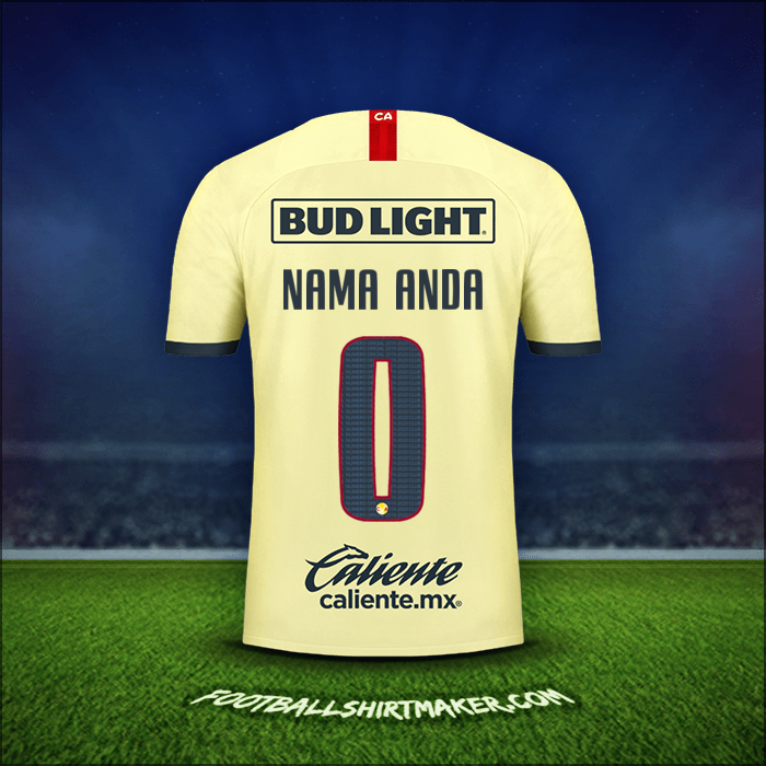 Jersey Club America 2019/20 -  nama anda - 0