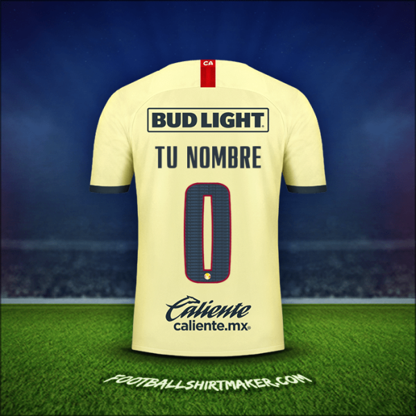 Camiseta Club America 2019/20 -  tu nombre - 0