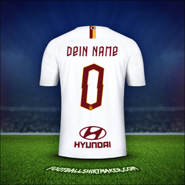 Trikot AS Roma 2019/20 Auswärts -  dein name - 0