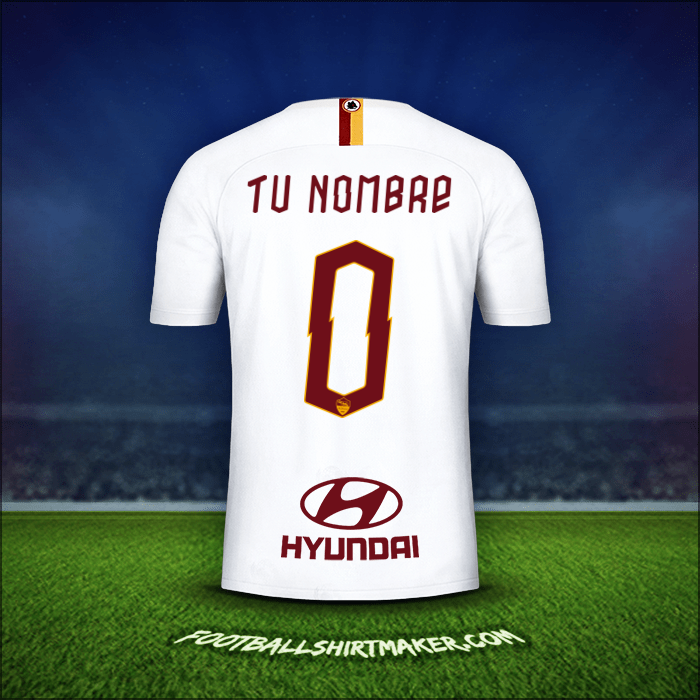 Jersey AS Roma 2019/20 Visita -  tu nombre - 0