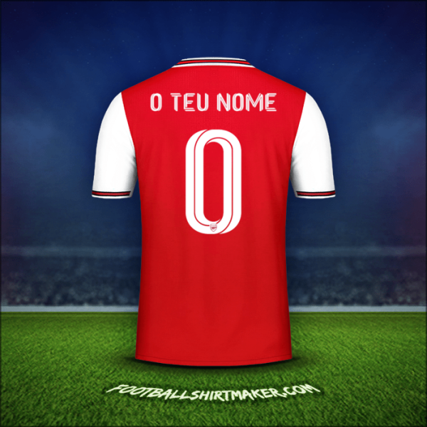 Camisola Arsenal Cup 2019/20 -  o teu nome - 0