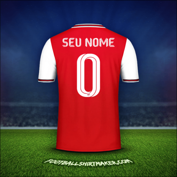 Camisa Arsenal Cup 2019/20 -  seu nome - 0
