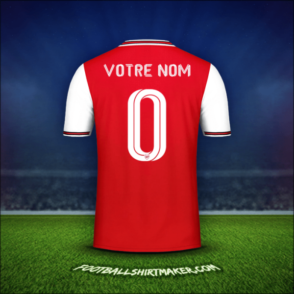 Maillot Arsenal Cup 2019/20 -  votre nom - 0