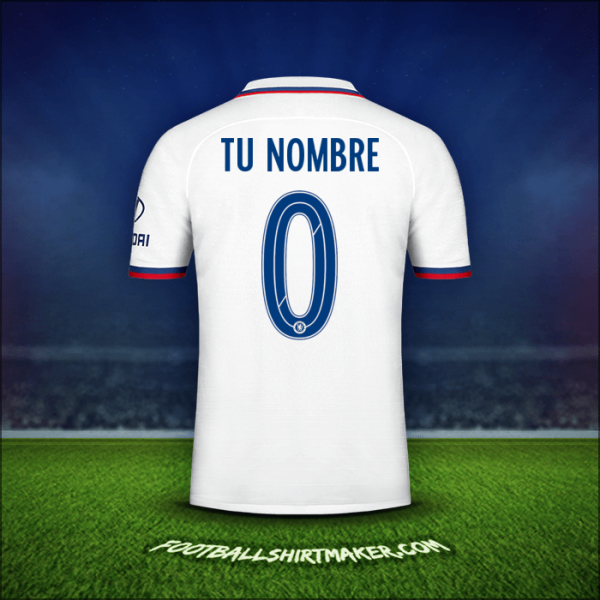 Jersey Chelsea Cup 2019/20 Visita -  tu nombre - 0