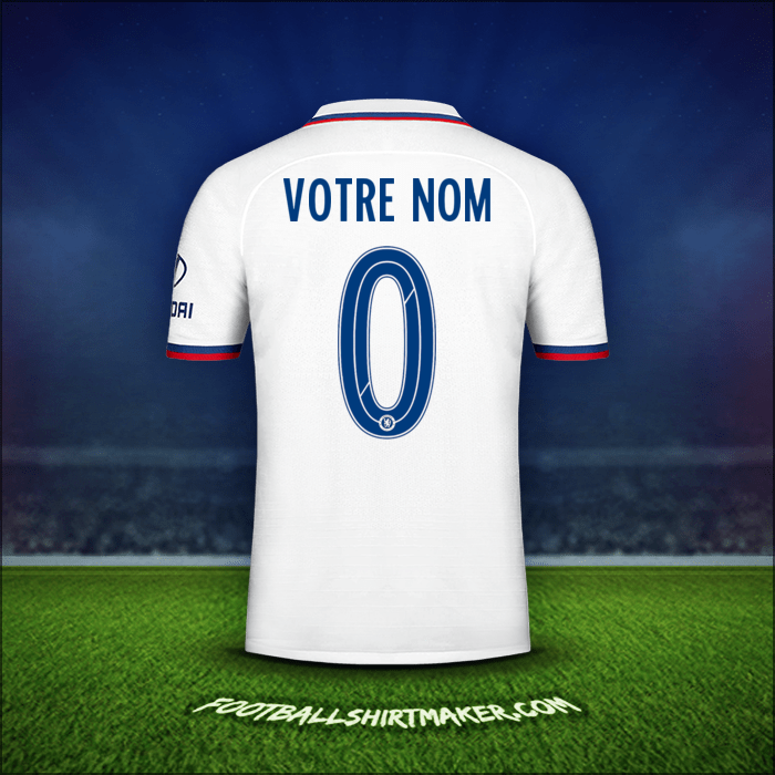 Maillot Chelsea Cup 2019/20 Extérieur -  votre nom - 0