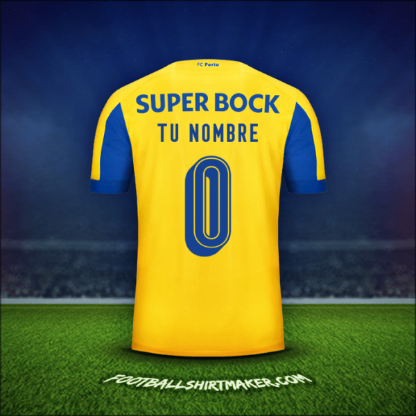 Jersey FC Porto Cup 2019/20 Visita -  tu nombre - 0