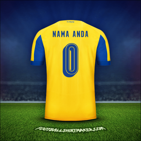 Jersey FC Porto UCL 2019/20 Alternatif -  nama anda - 0