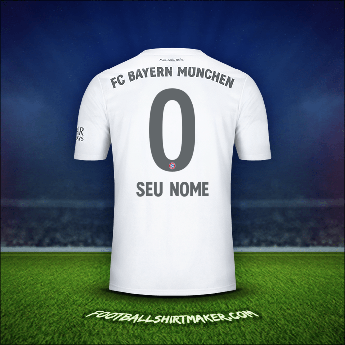 Camisa FC Bayern Munchen 2019/20 Alternativa -  seu nome - 0