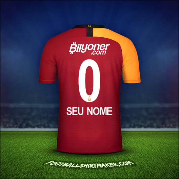 Camisa Galatasaray SK 2019/20 -  seu nome - 0