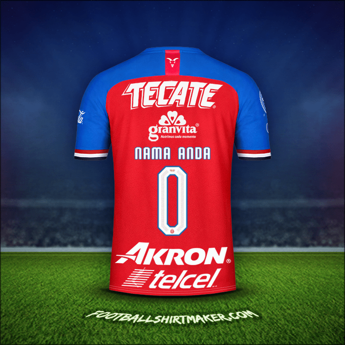 Jersey Guadalajara 2019/20 -  nama anda - 0