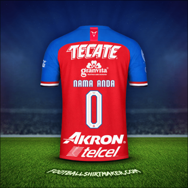 Jersey Guadalajara 2019/20 -  nama anda - 0