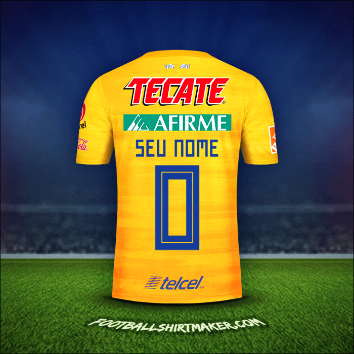 Camisa Tigres UANL 2019/20 -  seu nome - 0