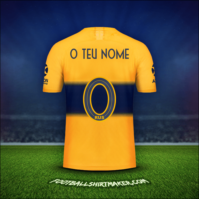 Camisola Boca Juniors 2019/20 Alternativa -  o teu nome - 0