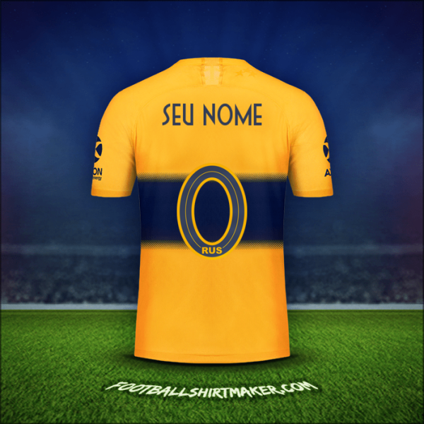Camisa Boca Juniors 2019/20 Alternativa -  seu nome - 0