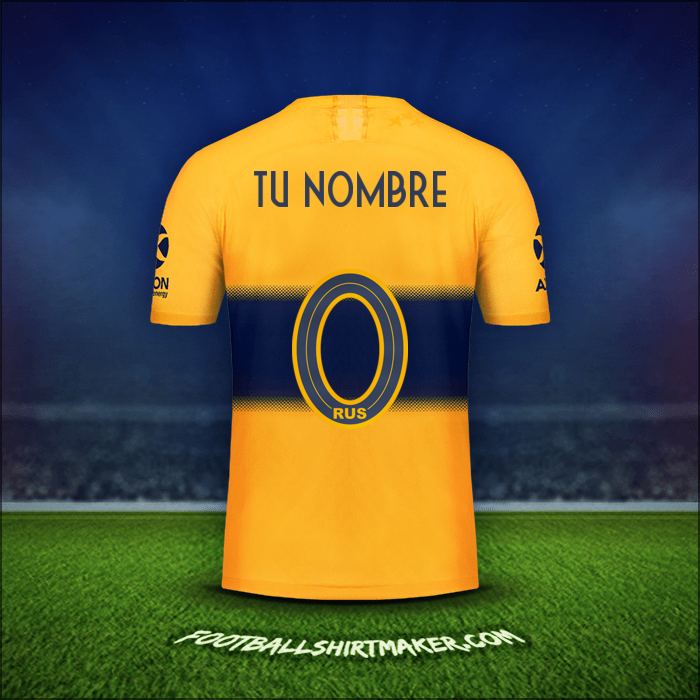 Jersey Boca Juniors 2019/20 Visita -  tu nombre - 0