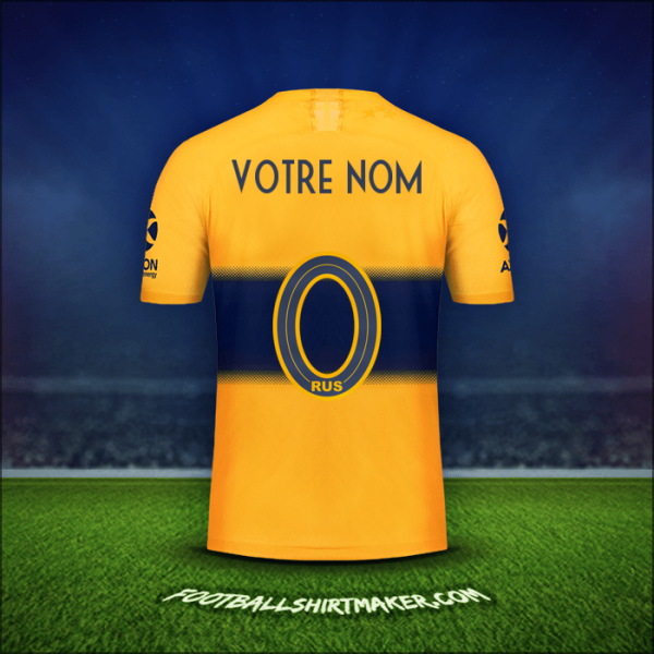 Maillot Boca Juniors 2019/20 Extérieur -  votre nom - 0