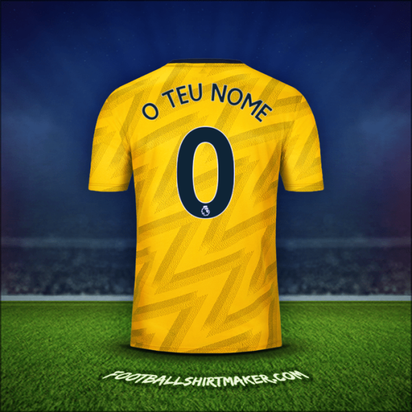 Camisola Arsenal 2019/20 Alternativa -  o teu nome - 0