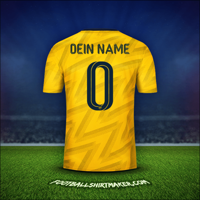 Trikot Arsenal Cup 2019/20 Auswärts -  dein name - 0