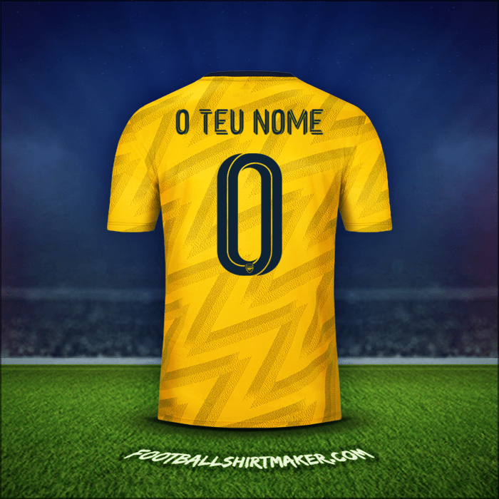 Camisola Arsenal Cup 2019/20 Alternativa -  o teu nome - 0