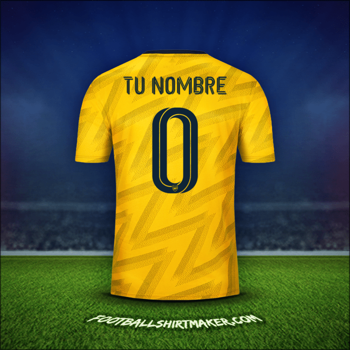 Camiseta Arsenal Cup 2019/20 Visita -  tu nombre - 0
