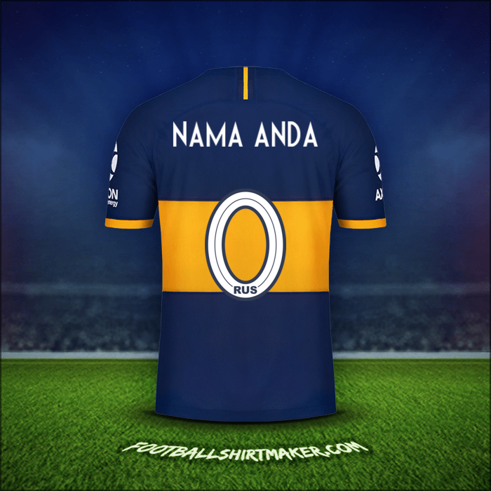 Jersey Boca Juniors 2019/20 -  nama anda - 0
