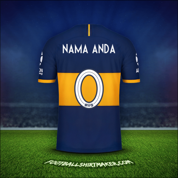 Jersey Boca Juniors 2019/20 -  nama anda - 0