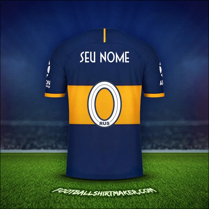 Camisa Boca Juniors 2019/20 -  seu nome - 0