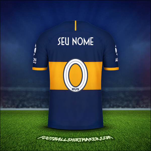 Camisa Boca Juniors 2019/20 -  seu nome - 0