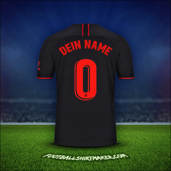 Trikot Atletico Madrid 2019/20 Auswärts -  dein name - 0
