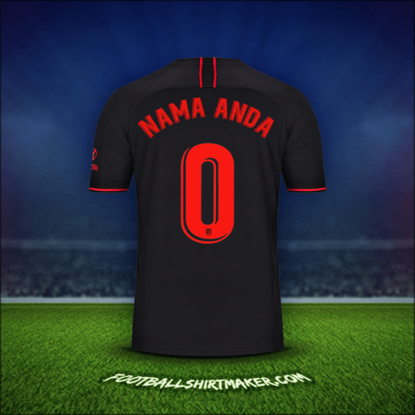 Jersey Atletico Madrid 2019/20 Alternatif -  nama anda - 0