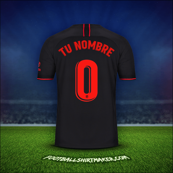 Jersey Atletico Madrid 2019/20 Visita -  tu nombre - 0