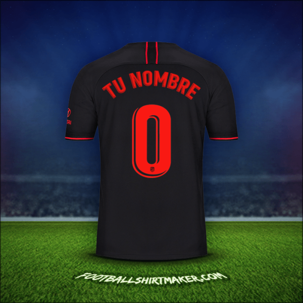 Camiseta Atletico Madrid 2019/20 Visita -  tu nombre - 0