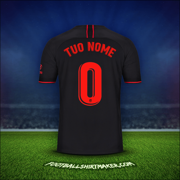 Maglia Atletico Madrid 2019/20 Seconda -  tuo nome - 0