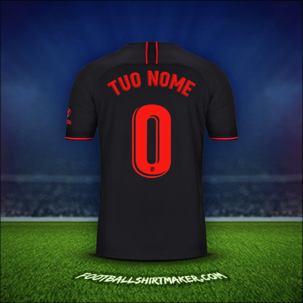 Maglia Atletico Madrid 2019/20 Seconda -  tuo nome - 0